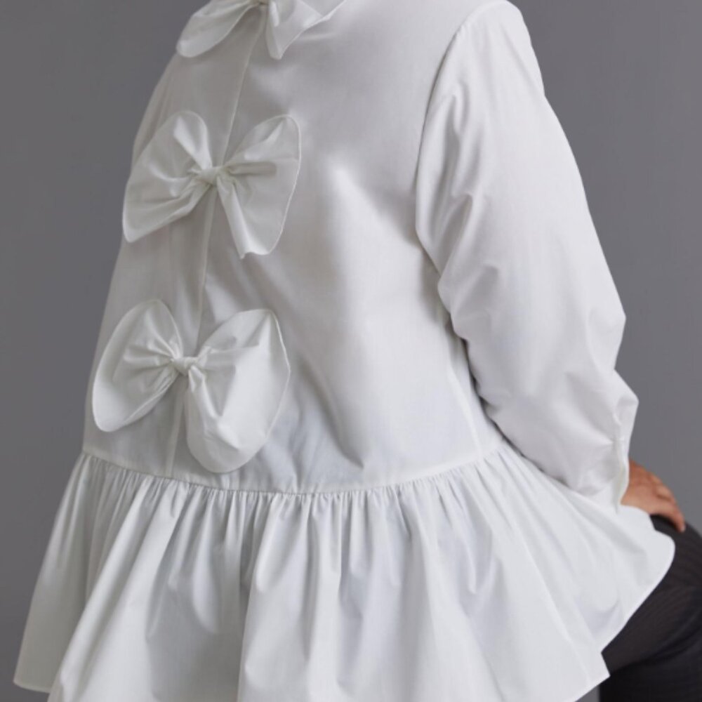 Anthropologie Bow-Back Blouse.  Plus size 3X. NWT